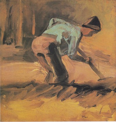 Farmer Digging by Vincent van Gogh